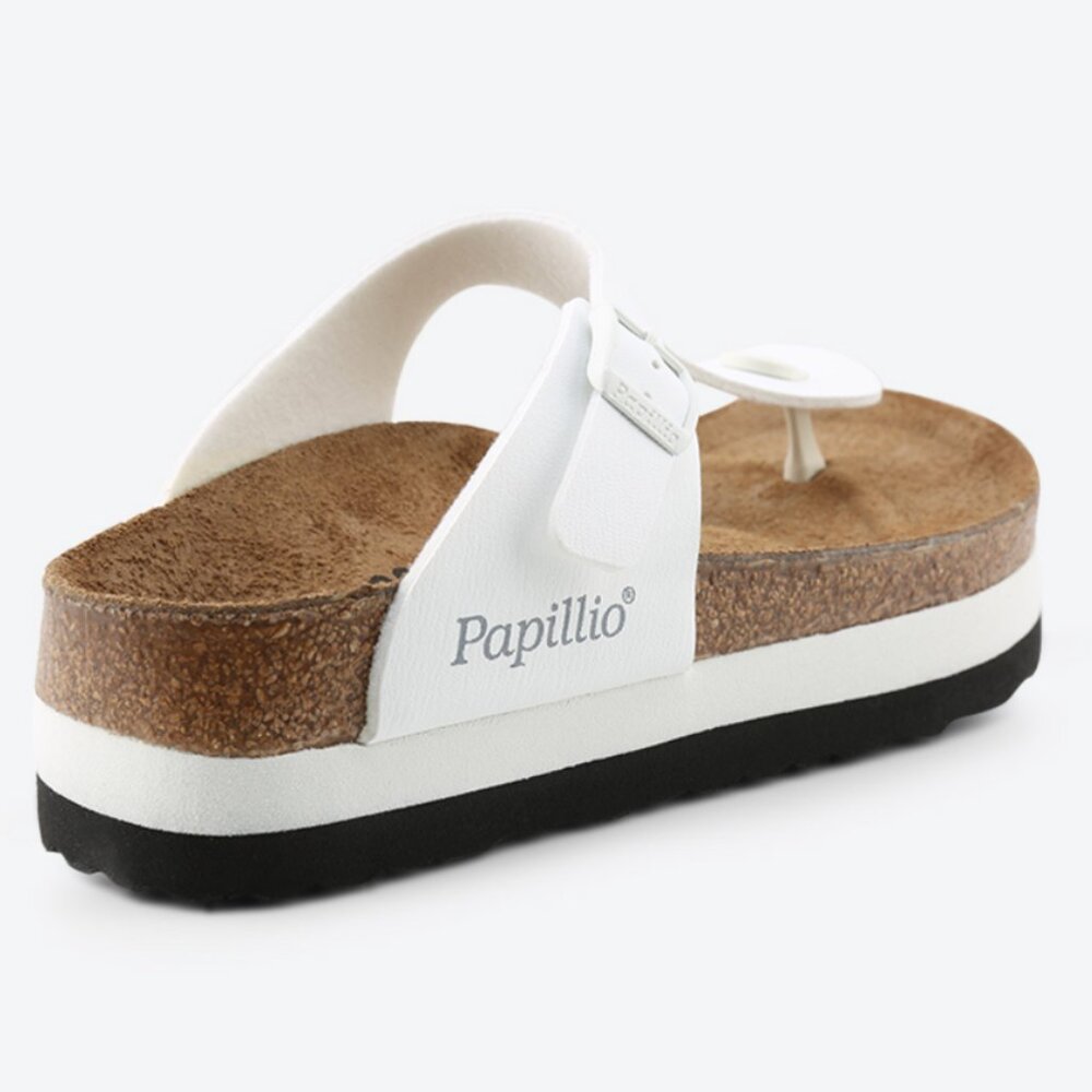 Birkenstock Papillio Gizeh Platform Sandals – White Size EU 36 US Women’s 5–5.5 - Picture 5 of 15